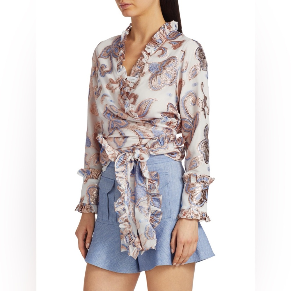 Alexis Marceau Wrap Top size S